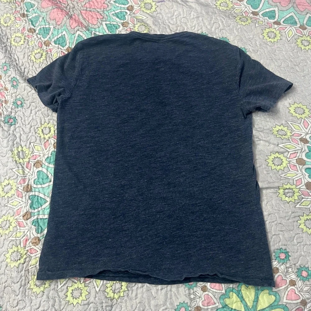 Polo Ralph Lauren Mens Custom Slim Fit Slub Jersey T-Shirt Navy Blue Preppy Med